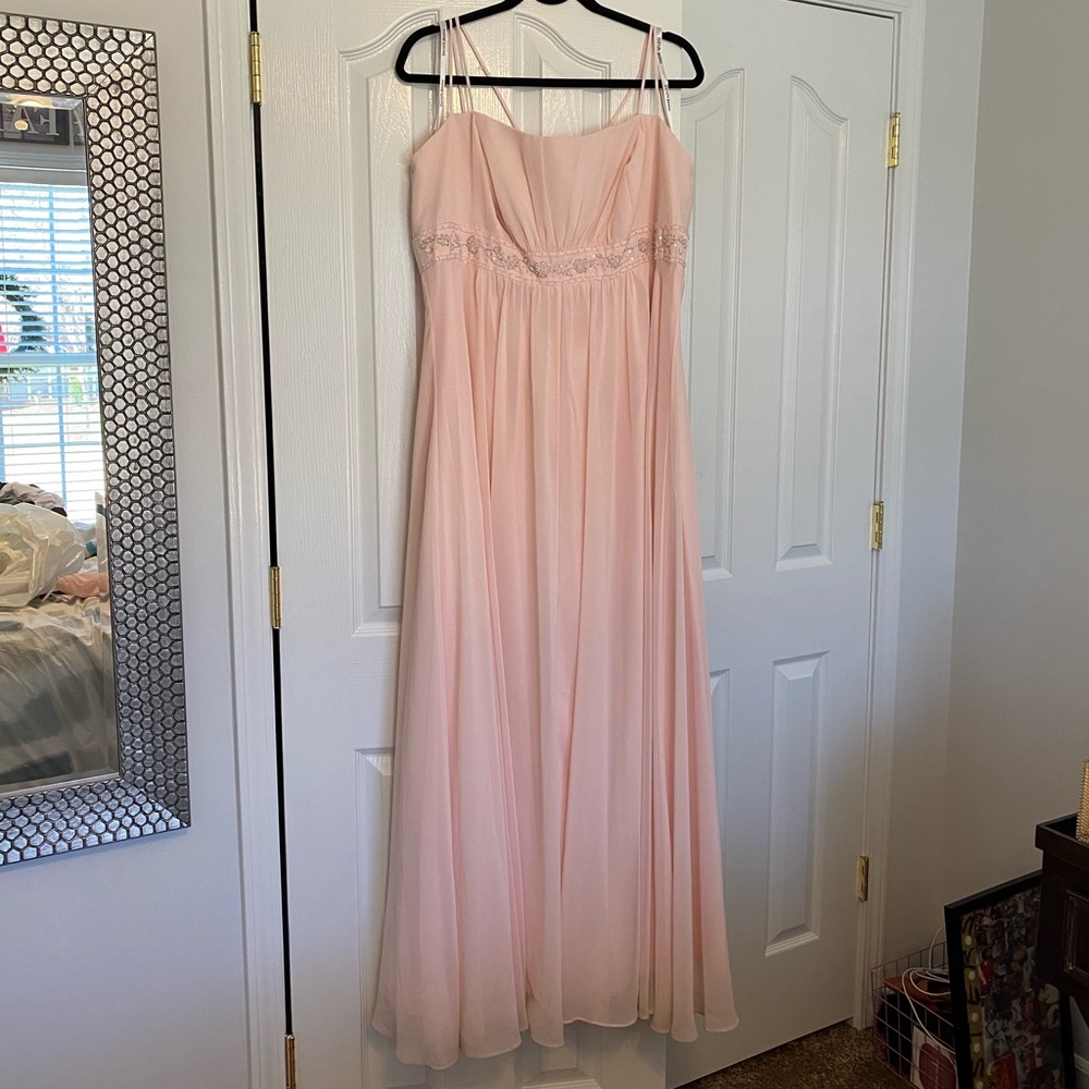 David’s Bridal Bridesmaid Dress Blush